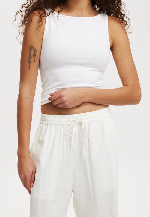 Cotton On - Haven Wide Leg Pant - White