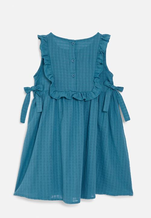 Pop Candy - Dress with bow detail - blue