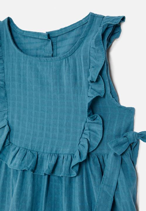 Pop Candy - Dress with bow detail - blue