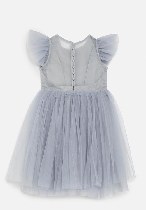 Pop Candy - Frilled sleeve dress - grey
