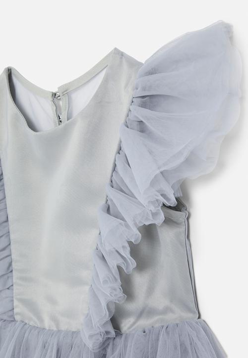 Pop Candy - Frilled sleeve dress - grey