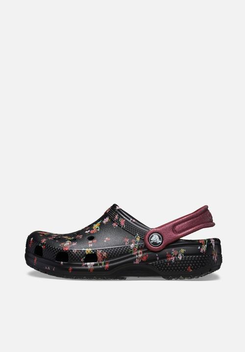 Crocs - Classic Ditsy Floral Clog K - Black/Multi
