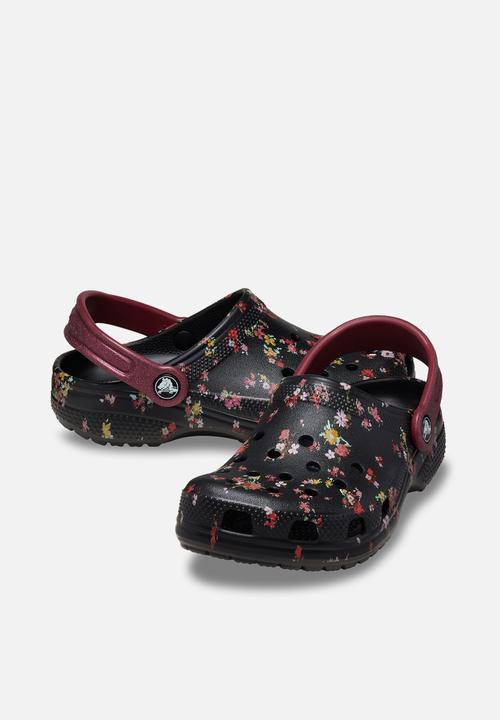 Crocs - Classic Ditsy Floral Clog K - Black/Multi