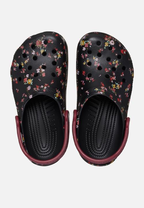 Crocs - Classic Ditsy Floral Clog K - Black/Multi