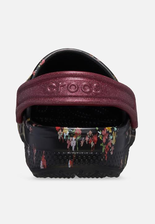 Crocs - Classic Ditsy Floral Clog K - Black/Multi