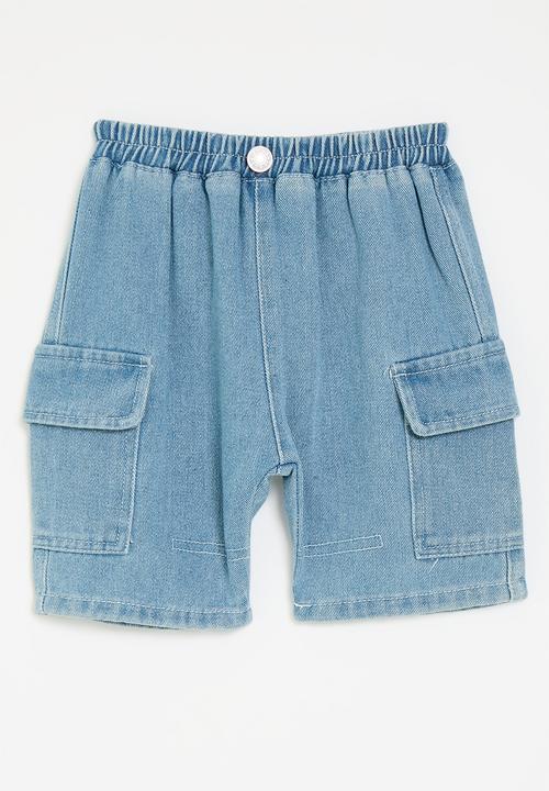 Pop Candy - Utility shorts - light blue