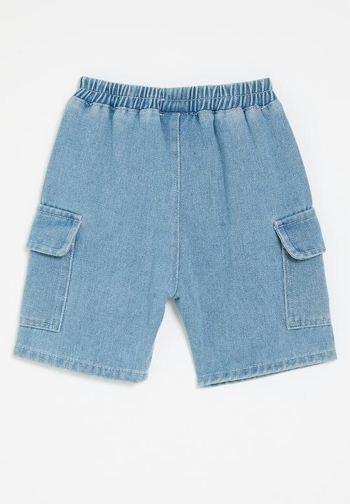 Pop Candy - Utility shorts - light blue