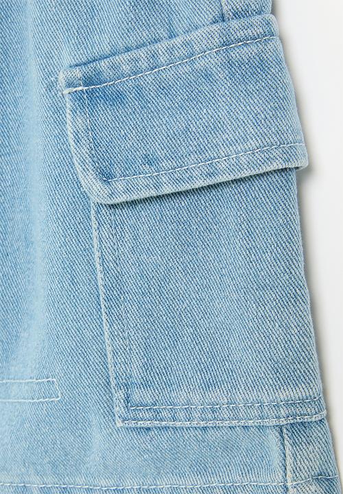 Pop Candy - Utility shorts - light blue