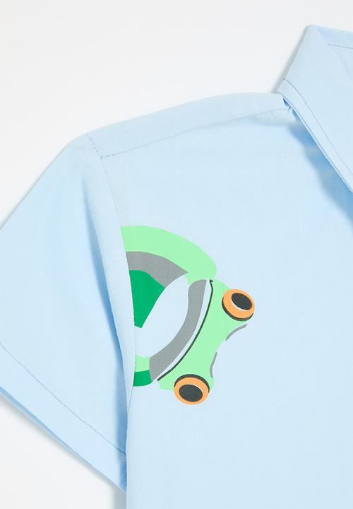 Pop Candy - Pocket button up shirt - blue