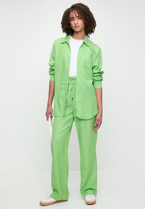 Me&B - Linen One Pocket Shirt  - Mint