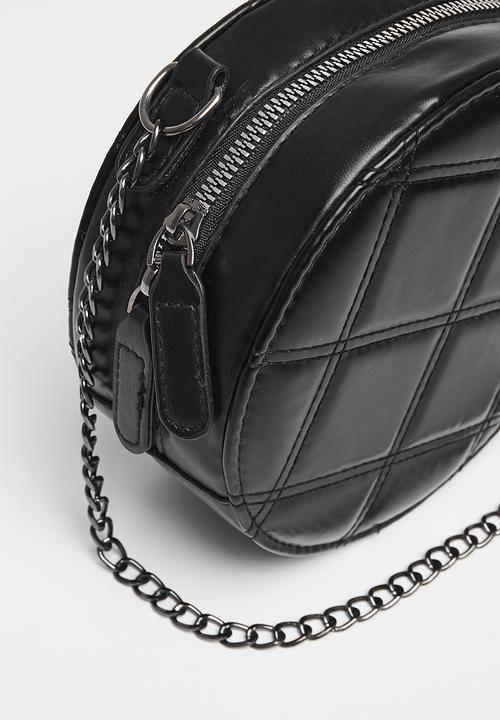 Pop Candy - Quilted round shoulder bag - black
