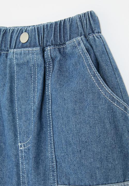 Pop Candy - Denim shorts-blue