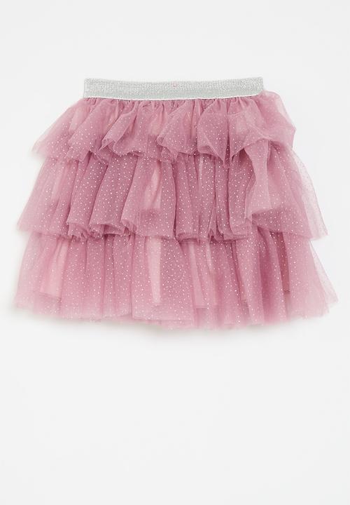 Pop Candy - Tiered tutu skirt - dusty pink