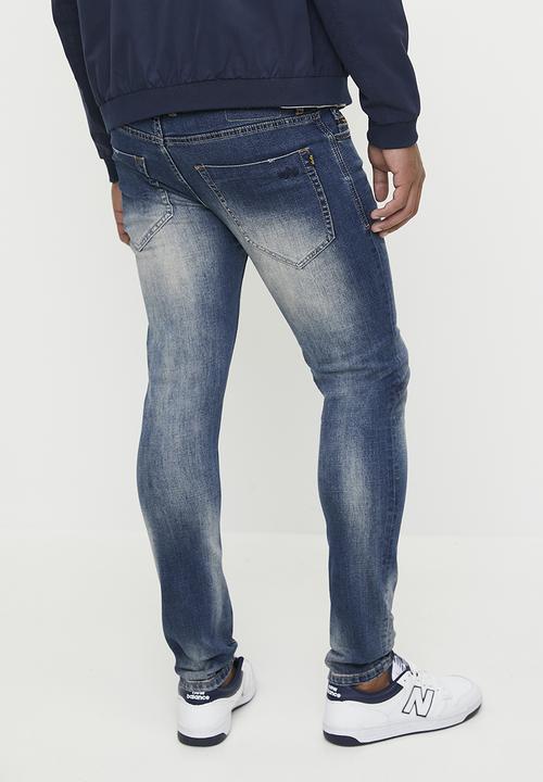 Alpha Industries - Ai milan jeans - mid blue