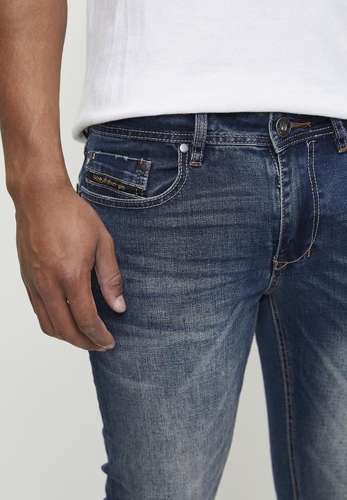 Alpha Industries - Ai milan jeans - mid blue