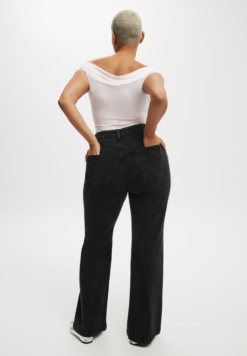 Cotton On - Curvy Stretch Bootcut Jean - Graphite Black