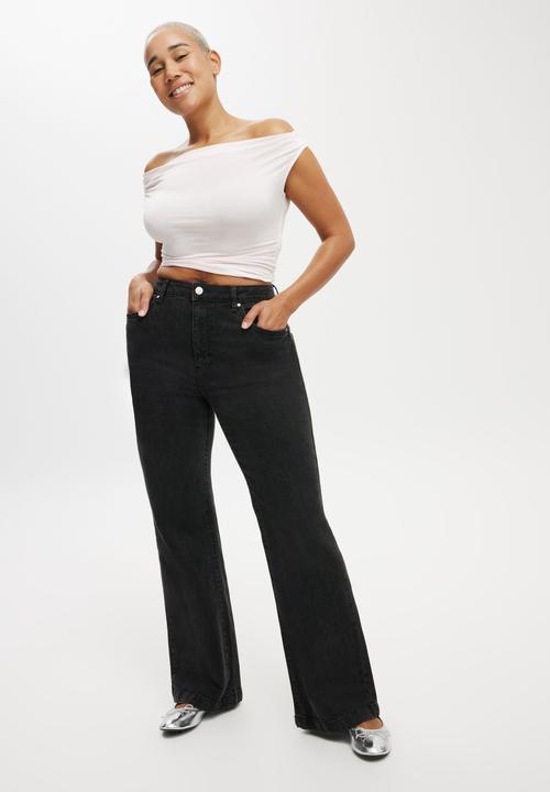 Cotton On - Curvy Stretch Bootcut Jean - Graphite Black