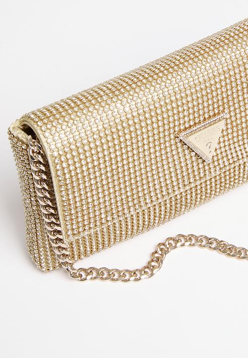GUESS - Zalina flap clutch - gold