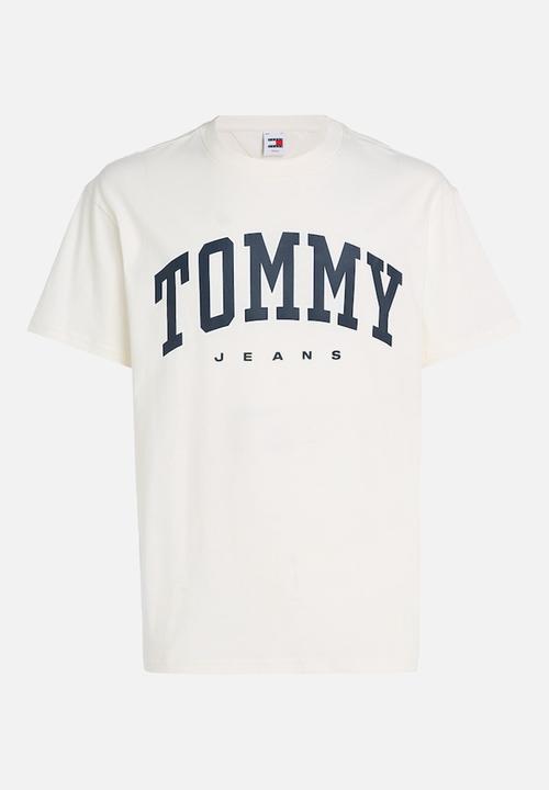 Tommy Hilfiger - TJM Reg Arch Varsity Tee Ext - Ancient White