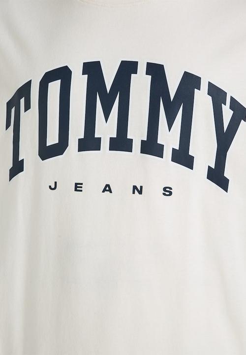 Tommy Hilfiger - TJM Reg Arch Varsity Tee Ext - Ancient White
