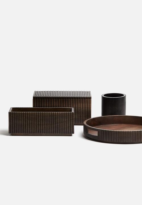 H&M - Wooden storage box - dark brown