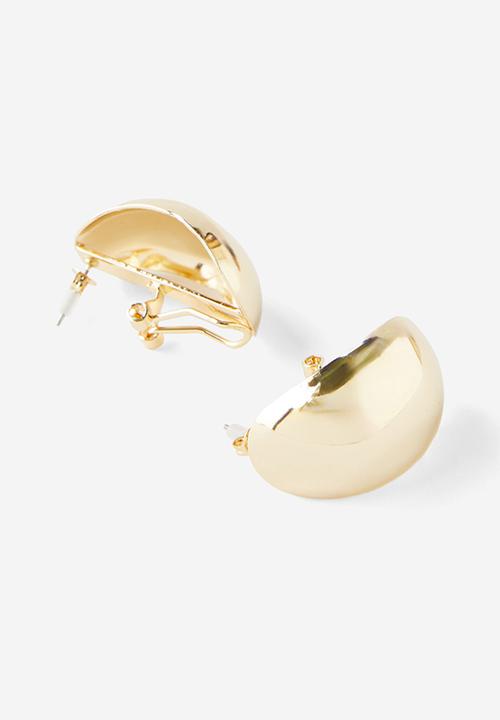 Rubi - Mid charm earring - up gold bubble