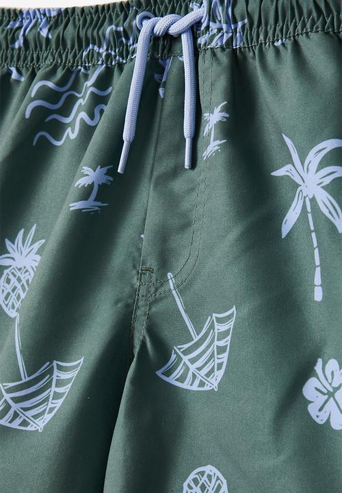 Cotton On - Bailey board short - swag green/beach club
