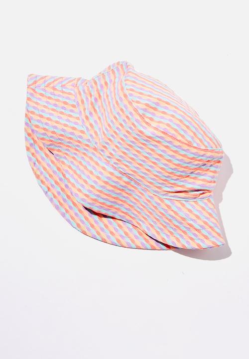 Cotton On - Swim bucket hat - rainbow stripe