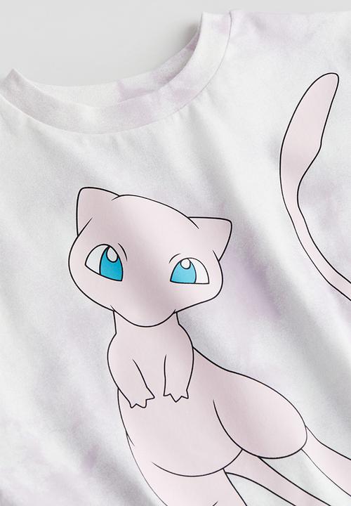 H&M - Printed t-shirt - light purple & pokémon