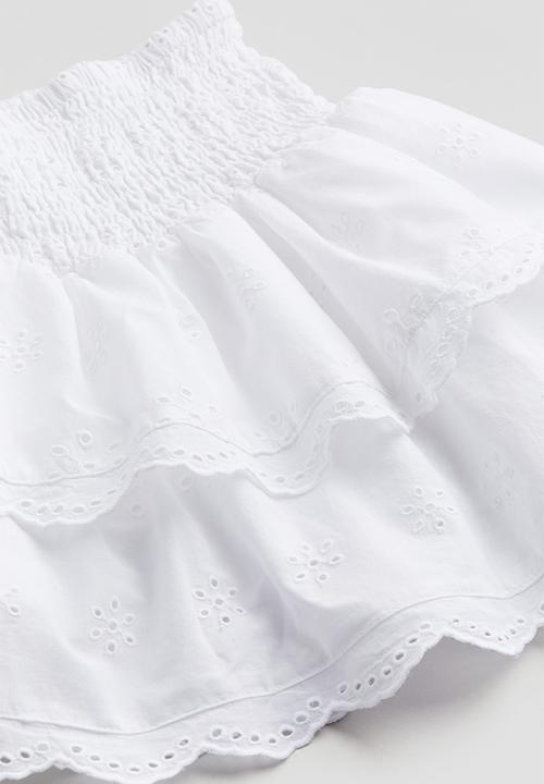 H&M - Tiered skirt - white