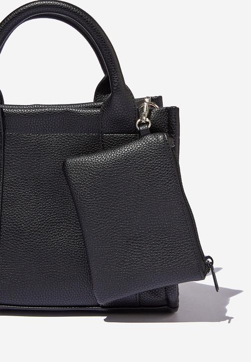 Rubi - The midi stand by tote - black pebble