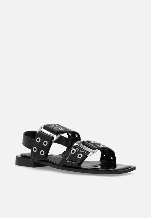 Steve Madden - Saria ankle strap sandal - blk patent