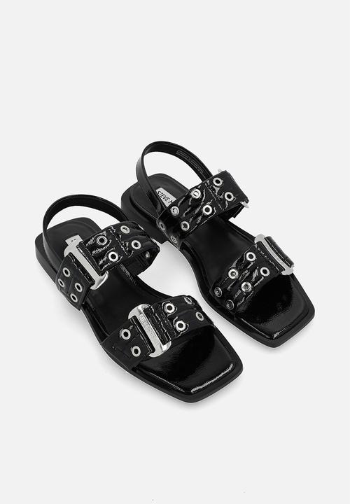 Steve Madden - Saria ankle strap sandal - blk patent