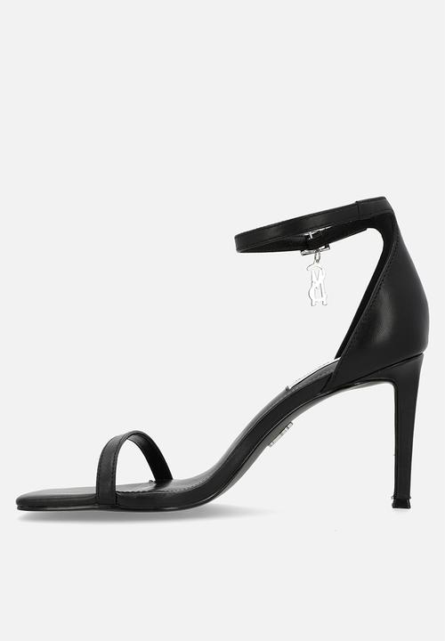 Steve Madden - Pivotal barely there heel - black leat