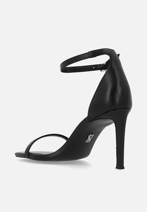 Steve Madden - Pivotal barely there heel - black leat