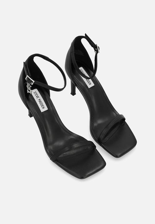 Steve Madden - Pivotal barely there heel - black leat