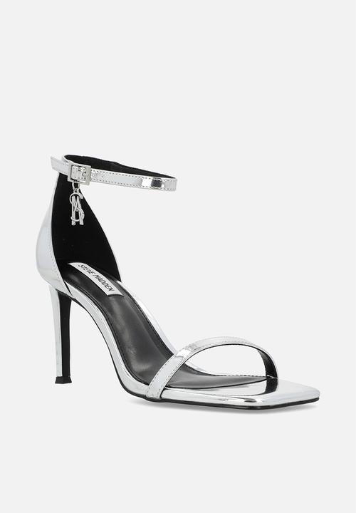 Steve Madden - Pivotal leather barely there heel - silver