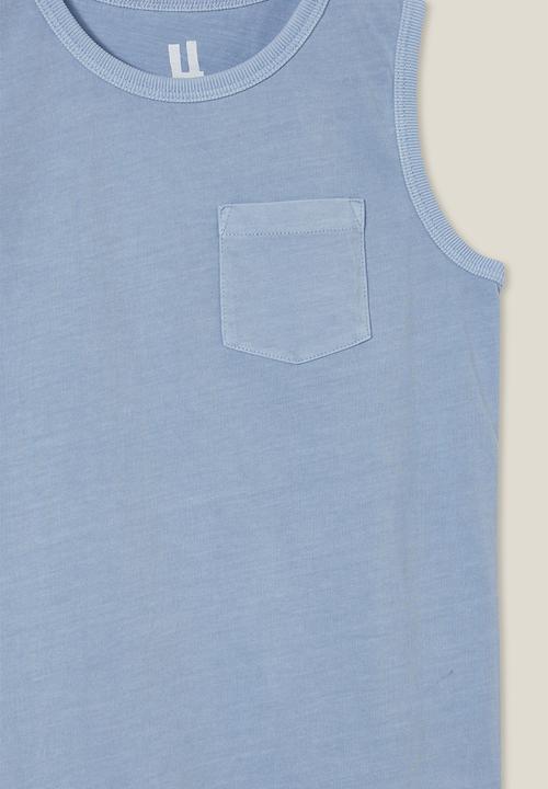 Cotton On - The essential tank - dusk blue wash
