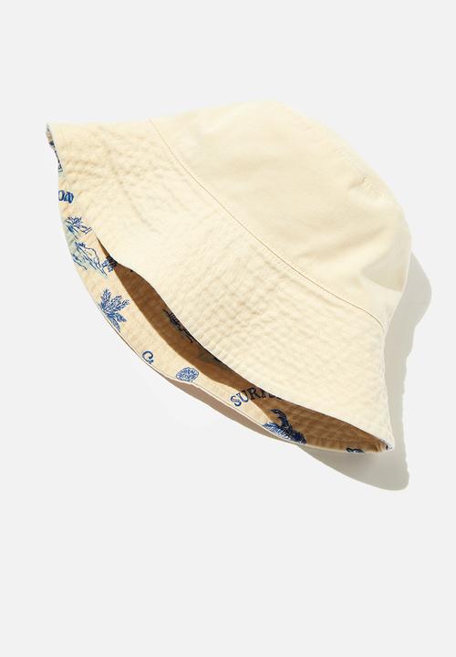 Rubi - Reversible bianca bucket hat - seaside treasures/white wash