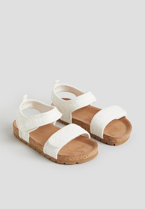 H&M - Ankle strap sandals - white