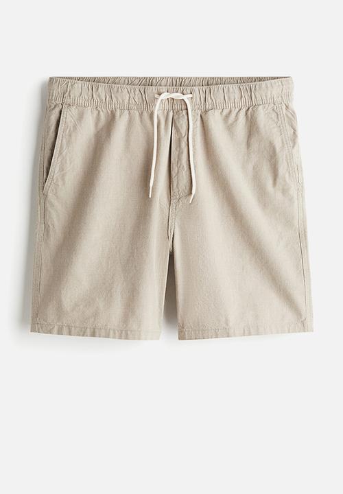 H&M - Regular fit cotton shorts - beige