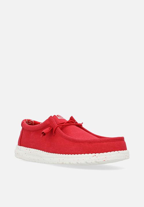 Hey Dude - Wally Stretch Canvas - Savvy Red