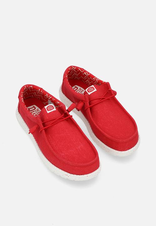 Hey Dude - Wally Stretch Canvas - Savvy Red