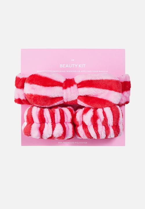 H&M - Beauty kit - pink striped