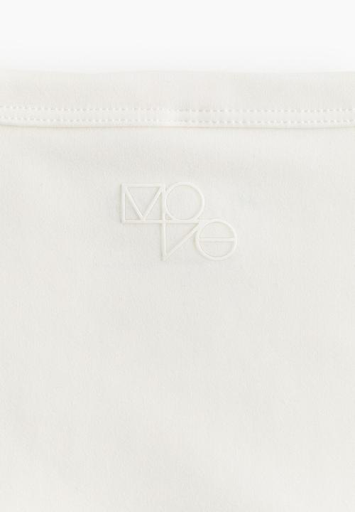 H&M - Drymove™ cropped sports top - white
