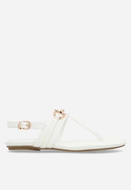 Madison® - Jayzee ankle strap sandal - white