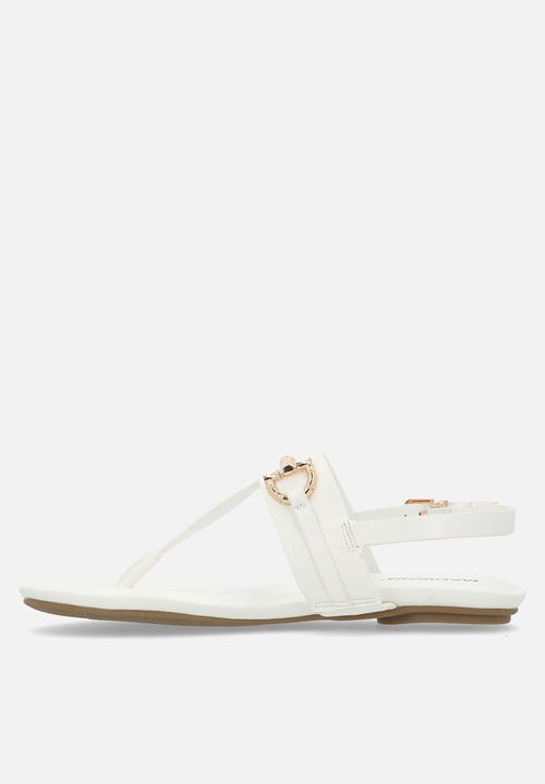 Madison® - Jayzee ankle strap sandal - white