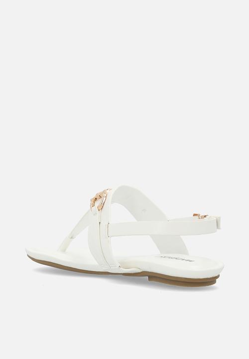 Madison® - Jayzee ankle strap sandal - white