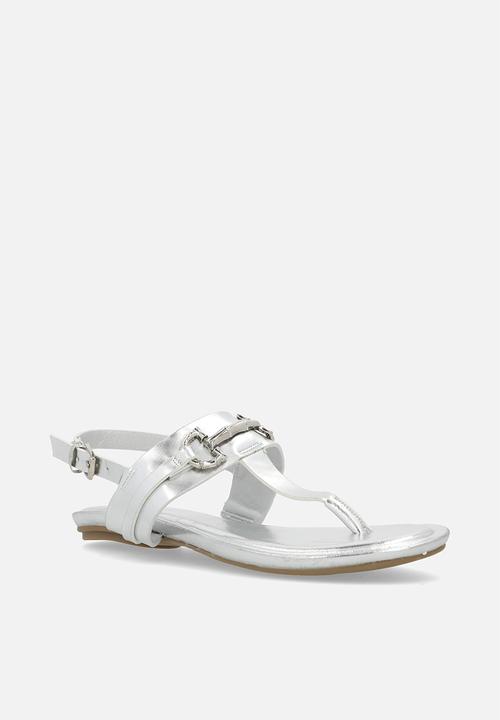 Madison® - Jayzee ankle strap sandal - silver