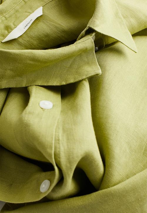 H&M - Linen shirt - green
